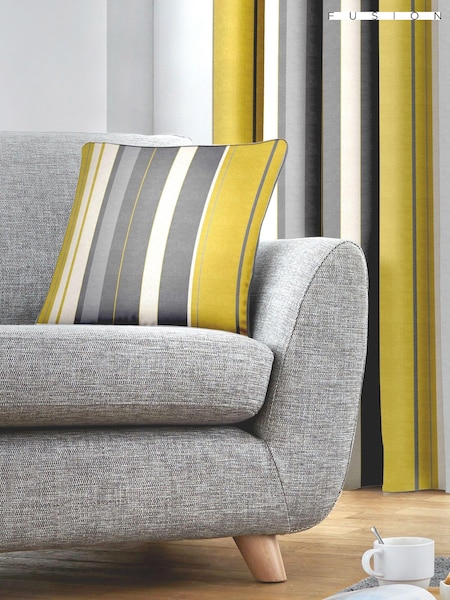 Fusion Ochre Yellow 100% Cotton Whitworth Square Cushion (137387) | €21