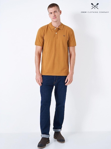 Crew Clothing Yellow Plain 100% Cotton Classic Polo Shirt (137746) | €23