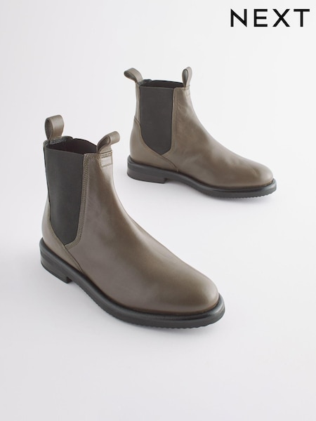 Khakigrün - Forever Comfort® Leather Chelsea Boots (137799) | 17 €