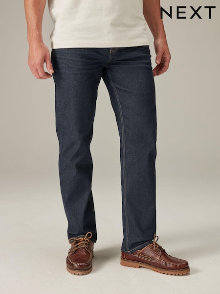 أزرق داكن - قياس مستقيم - Straight Fit Essential Stretch Jeans (138147) | ‏9 ر.ع.‏