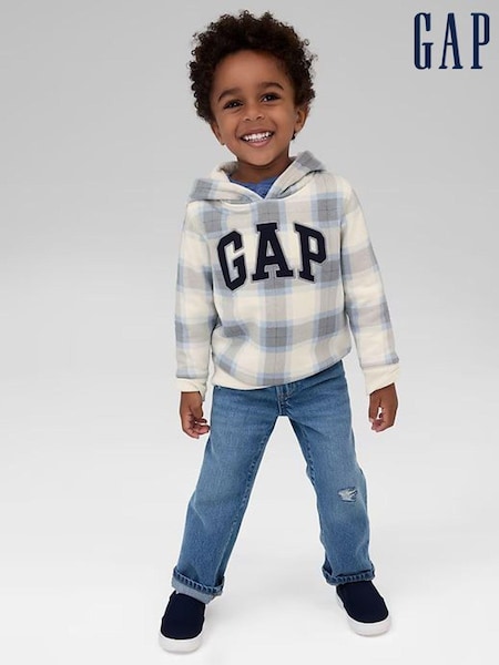 Gap Light Wash Blue Original Straight Fit Distressed Jeans (3mths-5yrs) (138285) | €35