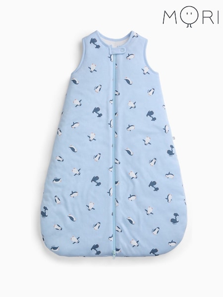 Blue - Mori Penguin Front Opening Sleeping Bag 2.5 Tog