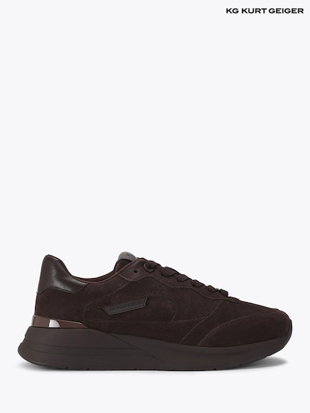 Brown - Regular Kg Kurt Geiger Jake Suede Trainers