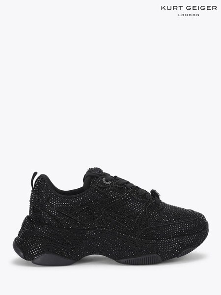 Black - Kurt Geiger London Shine Runner Embellished Trainers