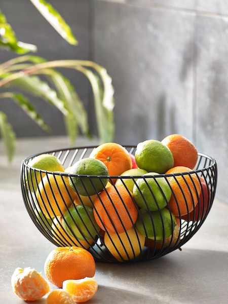Black Moderna Wire Fruit Bowl (138945) | $22