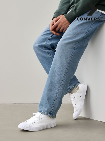 Converse White/white Chuck Ox Trainers (139026) | ‏277‏₪
