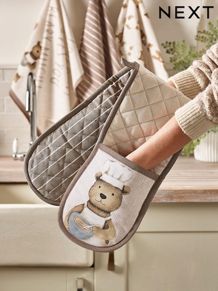 Natural Bertie and Rosie Oven Gloves (139106) | OMR6