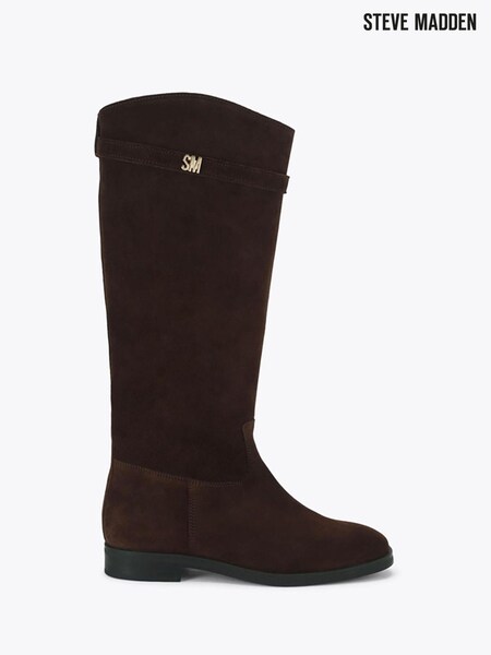 Brown - Steve Madden Novi Suede Knee Boots