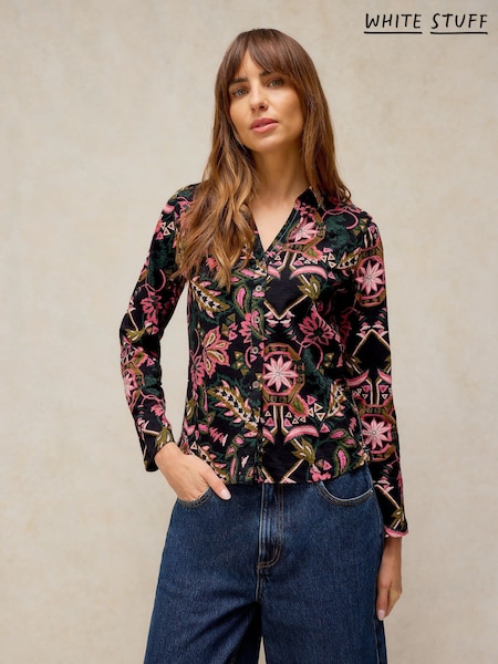 Black - White Stuff Annie Jersey Shirt