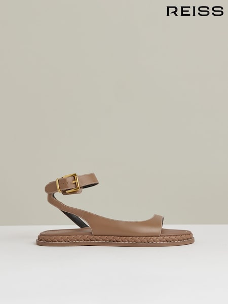 Reiss Gabi Leather Plait Detail Sandals (140817) | € 186