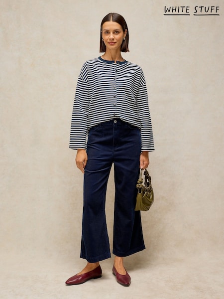 Көк - White Stuff Kim Button Through Top