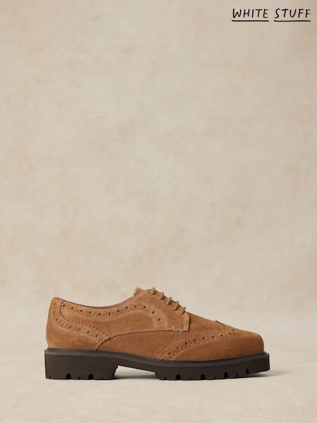 Brown - White Stuff Thalia Chunky Leather Brogues