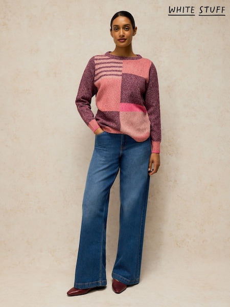 퍼플 - White Stuff Talia Colourblock Jumper