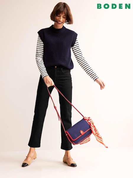 Boden Dark Black Mid Rise Slim Jeans (142076) | €62