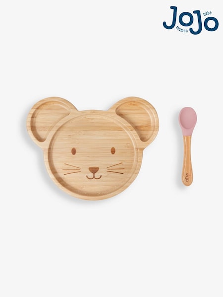 JoJo Maman Bébé Mouse Suction Plate & Spoon Set (142604) | €19.50