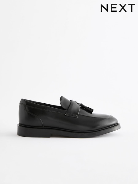 Schwarz - School Leather Saddle Loafers (143029) | 31 € - 38 €