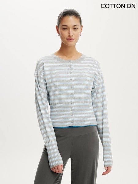 Сұр - Cotton On Сара түймелі кардиган