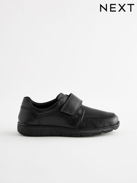 Noir - Leather Touch Fastening School Shoes (143340) | € 35 - € 45