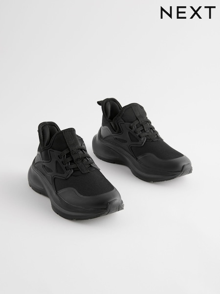 Black Mesh Elastic Lace Trainers (143544) | €32 - €41