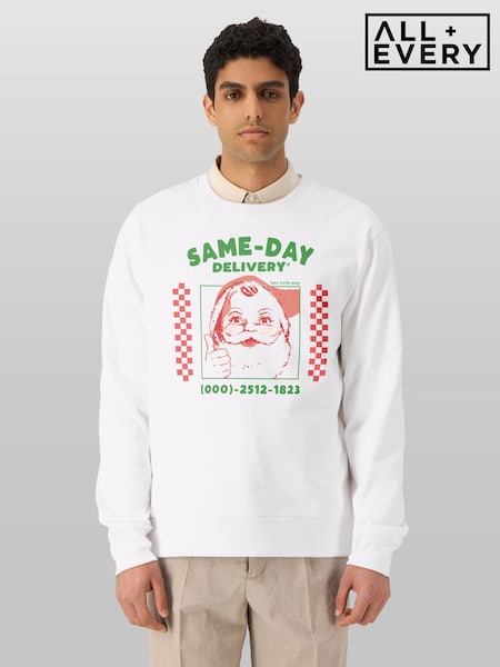 Hvit - Regular All + Every Same-day Delivery Sweatshirt