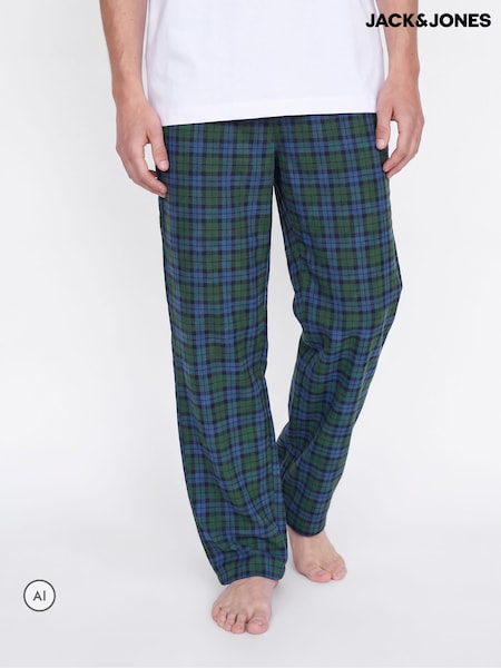 أخضر - Regular Jack & Jones Checked Lounge Bottoms Pyjamas