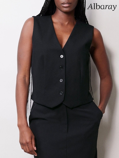Albaray Tailored Black Waistcoat (145264) | €45