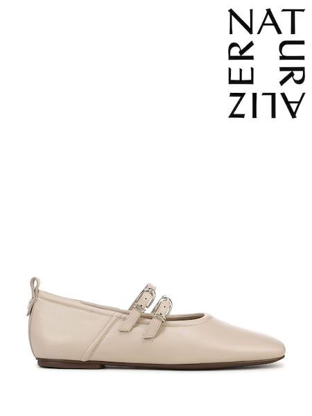 Cream - Naturalizer Dawn Regular Fit Mary Janes Shoes