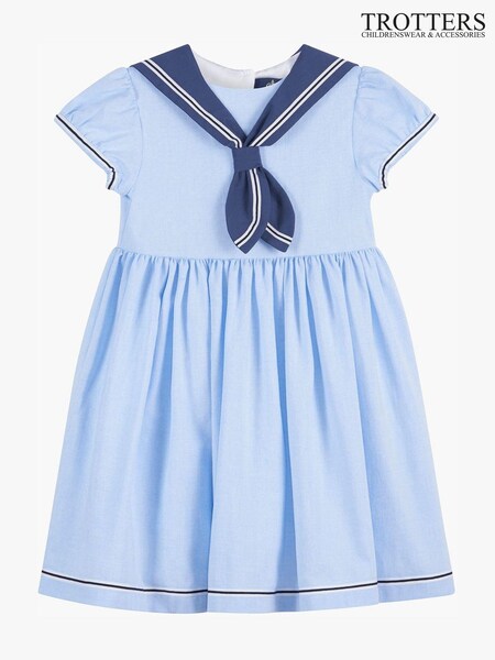 أزرق - Trotters London Pale Philippa Sailor Dress (145463) | ‏42 ر.ع.‏ - ‏46 ر.ع.‏