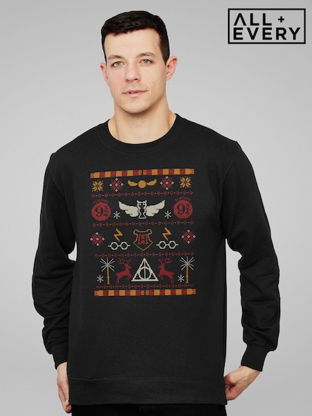 Qara - Regular All + Every Harry Potter Christmas Platform Nine And Three Quarters Sweatshirt