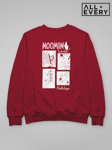 Rouge - All + Every Moomins Snow Slide Moomin Winter Holidays Sweatshirt