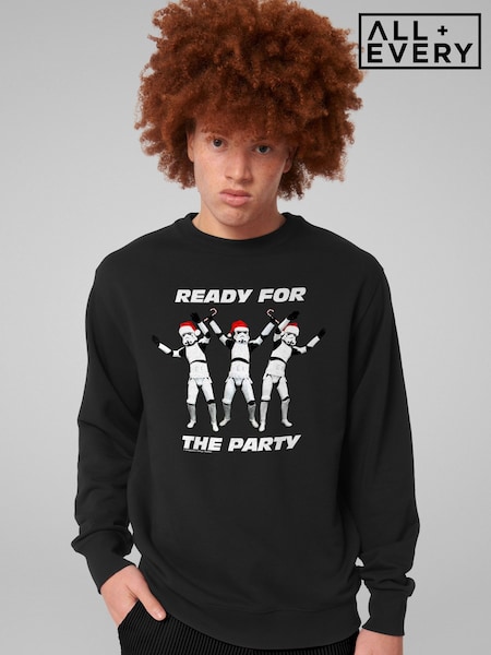 Qara - Regular All + Every Original Stormtrooper Ready For The Party Christmas Sweatshirt
