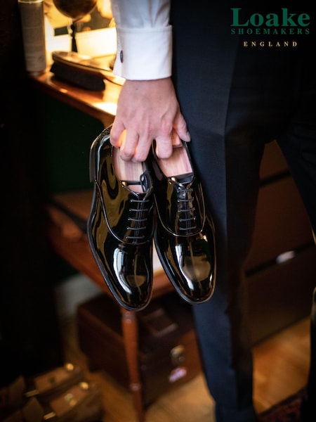 Loake Black Patent Oxford Dress Shoes (145585) | €225