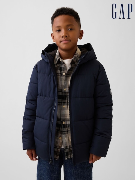 Azul marino - Parka acolchada de corte holgado de Gap (4-13 años)