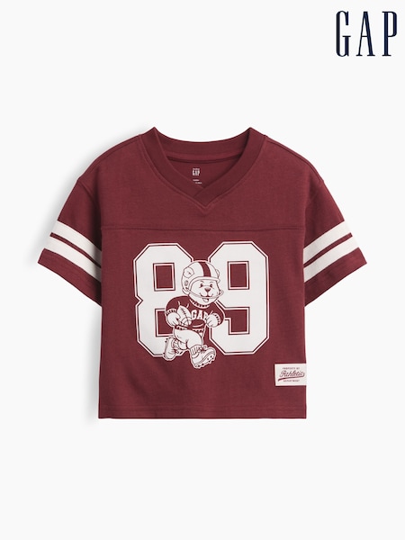 Red - Gap Baby And Toddler Brannan Bear Football Jersey T-shirt (6mths-5yrs)