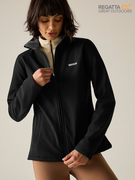 Black - Regatta Connie V Softshell Jacket