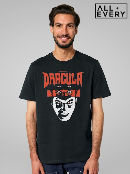 Svart - Regular All + Every Dracula A Motion Picture Halloween T-shirt
