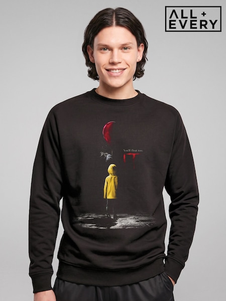 Black - Regular All + Every It Halloween You Will Float Too Sweatshirt