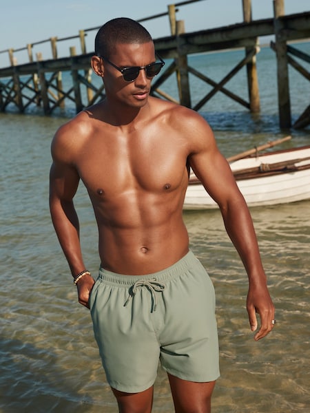 Light Green Palm Logo Essential Swim Shorts (146676) | €4