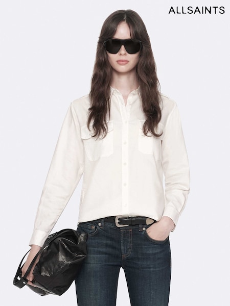 Off White - Allsaints Maven Military Shirt