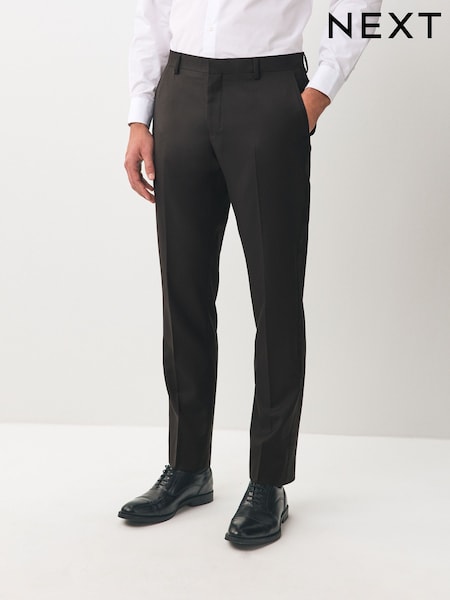 Black Regular Fit Tuxedo Suit Trousers (147081) | 173 QAR