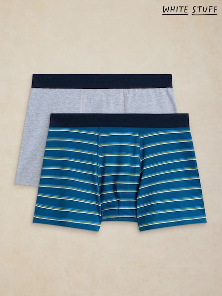 Blå - Regular White Stuff Hove Boxers 2 Pack