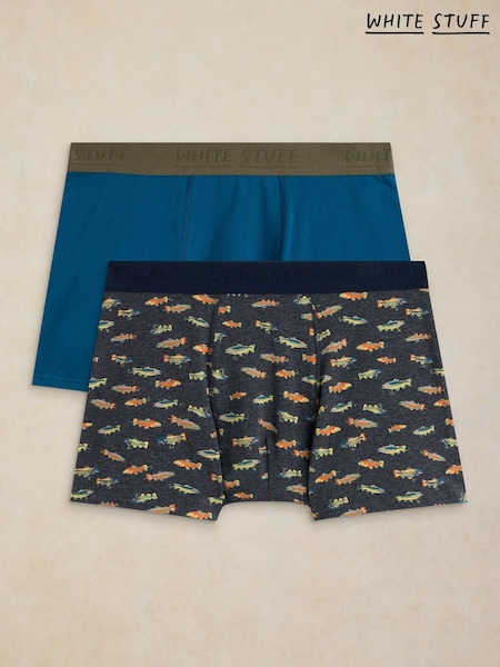 أسود - Regular White Stuff Hove Boxers 2 Pack