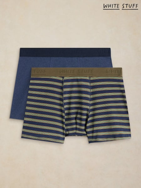 Green - Regular White Stuff Hove Boxers 2 Pack