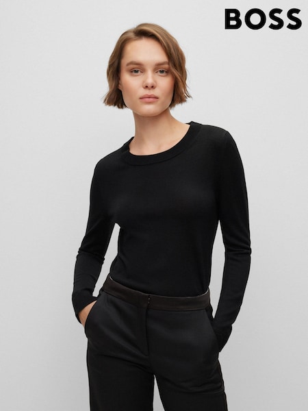 BOSS Virgin Wool Crew Neck Jumper (148730) | 747 LEI