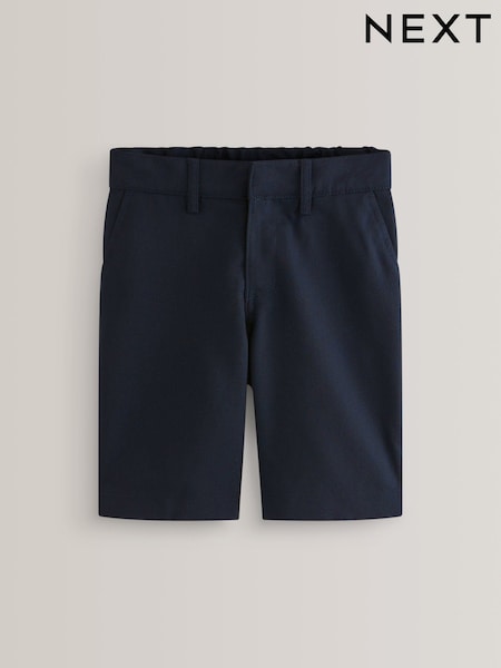 Navy Regular Waist Flat Front School Shorts (3-14yrs) (148767) | € 7 - € 14