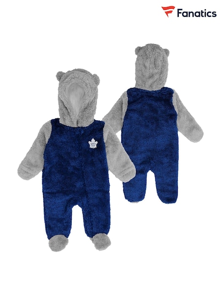 Fanatics Blue NHL Toronto Maple Leafs Game Nap Teddy Fleece All-In-One Newborn (149356) | AED87