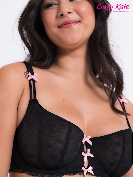 Curvy Kate Frill Me Balcony Black Bra (149403) | €21.50