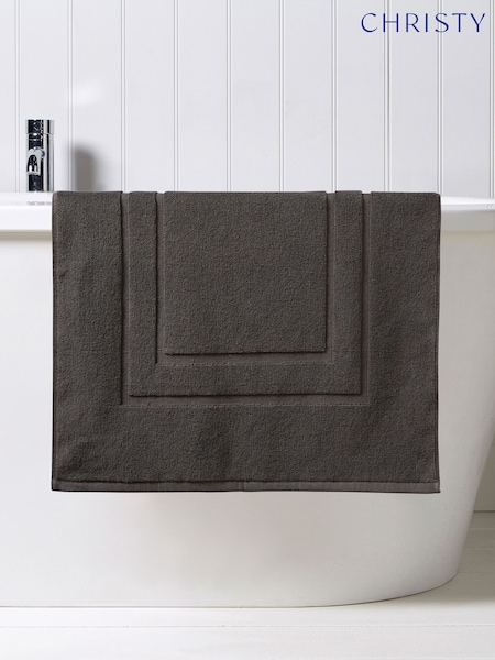 Christy Liquorice Grey Brixton 850GSM 100% Cotton Bath Mat (149884) | €20