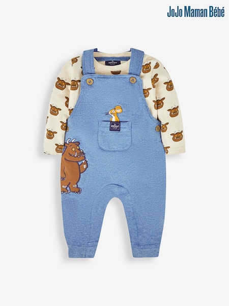 JoJo Maman Bébé Indigo The Gruffalo Appliqué Dungarees & Top Set (149910) | €48