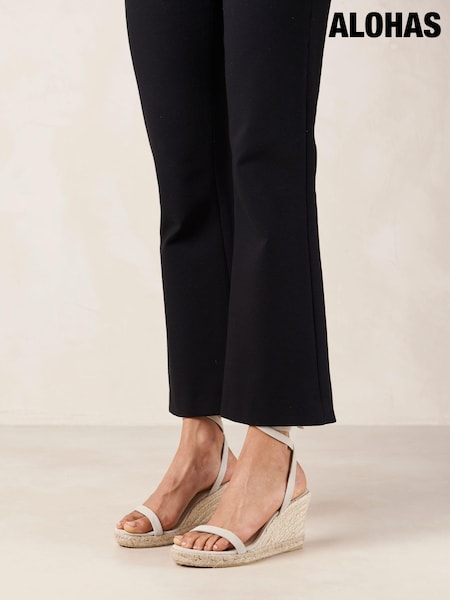 Alohas Cream Willa Suede Espadrilles (150075) | €64